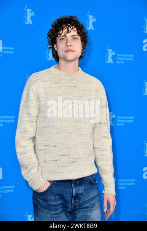 Douglas Smith beim Photocall zum Kinofilm 'Seven Veils' auf der Berlinale 2024 / 74. Internationale Filmfestspiele Berlin im Hotel Grand Hyatt. Berlino, 22.02.2024 Foto Stock