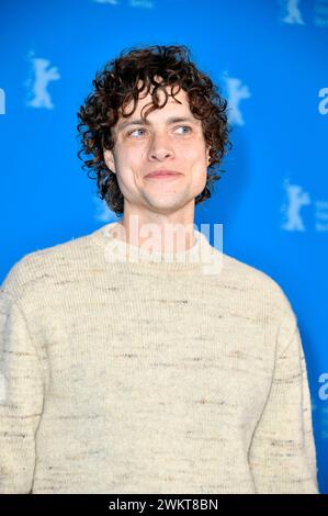 Douglas Smith beim Photocall zum Kinofilm 'Seven Veils' auf der Berlinale 2024 / 74. Internationale Filmfestspiele Berlin im Hotel Grand Hyatt. Berlino, 22.02.2024 Foto Stock