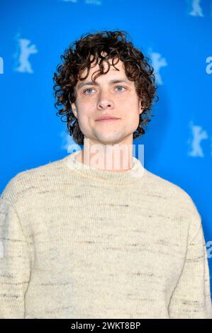 Douglas Smith beim Photocall zum Kinofilm 'Seven Veils' auf der Berlinale 2024 / 74. Internationale Filmfestspiele Berlin im Hotel Grand Hyatt. Berlino, 22.02.2024 Foto Stock