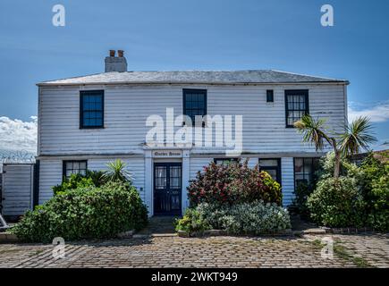 Quebec House, Old Portsmouth, Regno Unito costruita nel 1754 come casa balneare e finanziata con abbonamento pubblico. Foto Stock