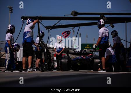 Sakhir, Bahrein. 22 febbraio 2024. 22 TSUNODA Yuki (jap), Visa Cash App RB F1 Team VCARB 01, azione durante i test pre-stagionali di Formula 1 Aramco 2024 del Campionato del mondo di Formula 1 FIA 2024 dal 21 al 23 febbraio 2024 sul circuito Internazionale del Bahrain, a Sakhir, Bahrain - foto DPPI F1 test pre-stagione in Bahrain al Bahrain International Circuit il 22 febbraio 2024 a Sakhir, Bahrain. (Foto di HOCH ZWEI) credito: dpa/Alamy Live News Foto Stock