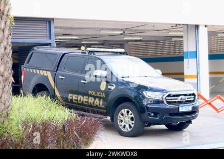 Brasilia, Distrito Federal, Brasile. 22 febbraio 2024. Brasile a Brasilia. (Foto: Frederico Brasil/Thenews2/Zumapress) (immagine di credito: © Frederico Brasil/TheNEWS2 via ZUMA Press Wire) SOLO PER USO EDITORIALE! Non per USO commerciale! Foto Stock