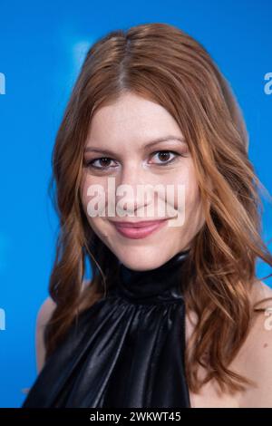 Berlino, Germania. 22 febbraio 2024. Francesca Mazzoleni partecipa al Supersex Photocall durante il 74° Berlinale International Film Festival di Berlino al Grand Hyatt Hotel di Berlino, Germania, il 22 febbraio 2024. Foto di Aurore Marechal/ABACAPRESS.COM credito: Abaca Press/Alamy Live News Foto Stock