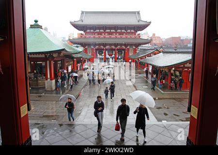 Tempio Senosoji ad Asakusa, Tokyo, Giappone. Foto Stock