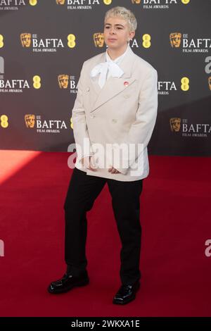 Londra, Regno Unito. 18 febbraio 2024. Nella foto: Molly Manning Walker partecipa agli EE British Academy Film Awards 2024. Credito: Justin ng/Alamy Foto Stock