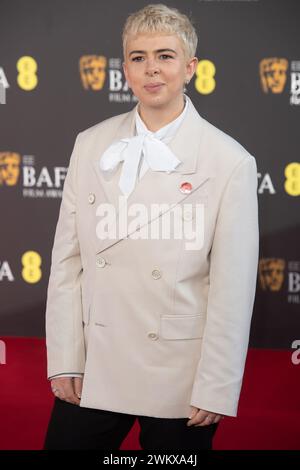 Londra, Regno Unito. 18 febbraio 2024. Nella foto: Molly Manning Walker partecipa agli EE British Academy Film Awards 2024. Credito: Justin ng/Alamy Foto Stock