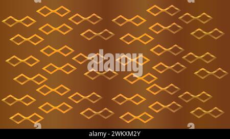 sfumature oro metallizzato colore dorato. rendering 3d. illustrazione 3d. Elegante design astratto per la tua fantastica idea. Sfondo dorato. Luce astratta Illustrazione Vettoriale