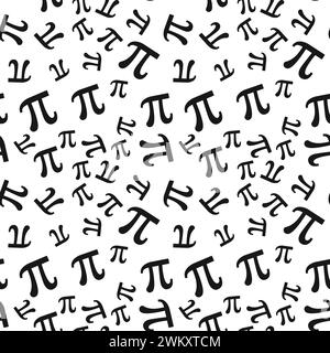 Schema senza cuciture minimo del vettore del simbolo PI - sfondo concettuale matematica o matematica Illustrazione Vettoriale