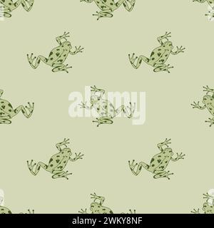 Rane giocose senza cuciture Illustrazione Vettoriale