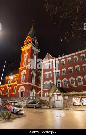 Sarajevo - Bosnia-Erzegovina - 10 FEB 2024: Il convento francescano e la Chiesa di Sant'Antonio da Padova a Sarajevo. Foto Stock