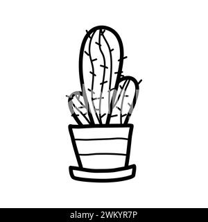 disegno illustrativo del cactus Illustrazione Vettoriale