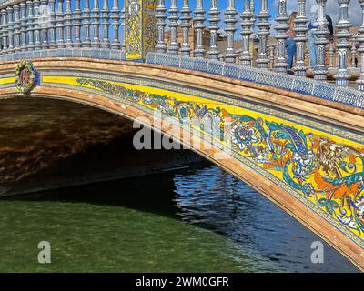 Plaza de Espana, Siviglia, Spagna Foto Stock