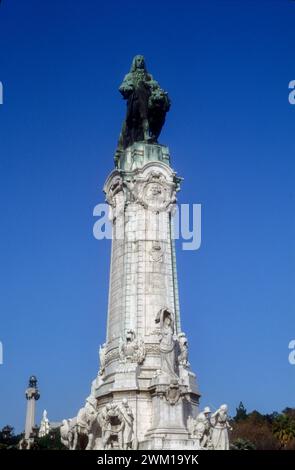 4065901 LISBONA, Monumento al Marchese di Pombal, primo ministro responsabile della ricostruzione di Lisbona in seguito al grande terremoto del 1755, in piazza Marchese di Pombal (portoghese: Praà§a do Marquàªs de Pombal); (add.info.: LISBONA, Monumento al Marchese di Pombal, primo ministro responsabile della ricostruzione di Lisbona in seguito al grande terremoto del 1755, in Piazza Marchese di Pombal (portoghese: Praà§a do Marquàªs de Pombal) LISBONA, Monumento al Marchese di Pombal, primo ministro responsabile della ricostruzionre della città dopo il grande terremoto del 1755, in piazza Marchese Foto Stock