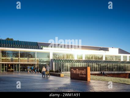 The Burrell Collection Museum and Art Gallery, all'interno del Pollok Park di Glasgow, Scozia, Regno Unito Foto Stock