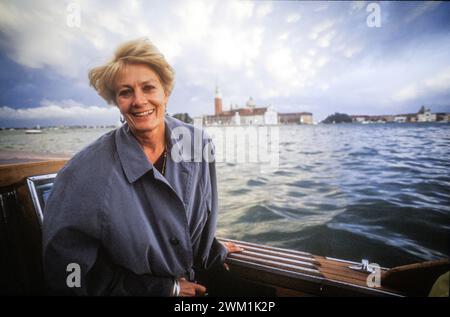 4069937 Mostra del Cinema di Venezia 1992. Arriva l'attrice britannica Vanessa Redgrave (foto); (add.info.: Venezia; Venezia, Italia; Italia, mostra del Cinema di Venezia 1992. Arrivo dell'attrice Vanessa Redgrave); © Marcello Mencarini. Tutti i diritti riservati 2024. Foto Stock