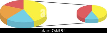 Icona grafico aziendale vettore Illustrazione Vettoriale