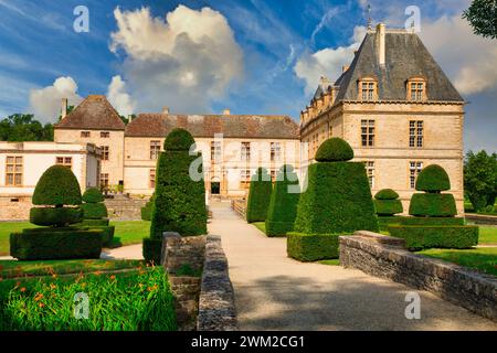 Castello di Cormatin, dipartimento di Saone-et-Loire, regione di Borgogna, zona di Maconnais, Francia, Europa Foto Stock