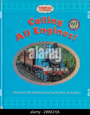 Il libro per bambini di Thomas The Tank Engine chiama tutti i motori Foto Stock