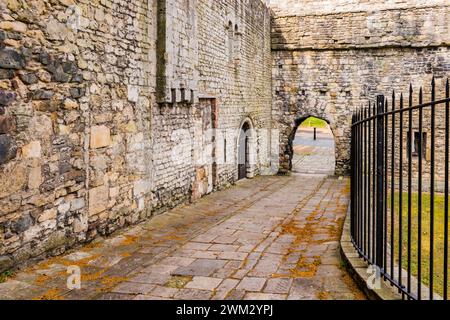 Blue Anchor Lane e Gate. Southampton, Hampshire, Inghilterra, Regno Unito, Regno Unito, Europa Foto Stock