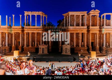 Il Mérida International Classical Theater Festival è il più antico festival teatrale classico che si tiene in Spagna. Le rappresentazioni teatrali del festival sono presenti Foto Stock