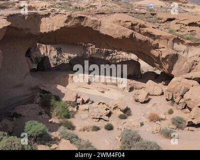 Arco de Tajao (Arico, Tenerife, Isole Canarie, Spagna) Foto Stock