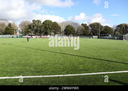 Nuovo campo da calcio 4g, Oaklands Park, Chichester City FC Foto Stock