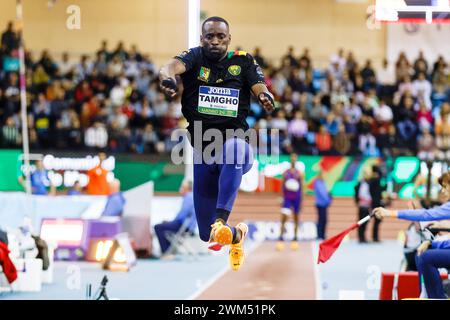 TEDDY TAMGHO (fra) gareggia nella finale Triple Jump Men durante il World Athletics Indoor Tour Gold Madrid 24 il 23 febbraio 2024 al Polideportivo Gallur di Madrid, Spagna Foto Stock