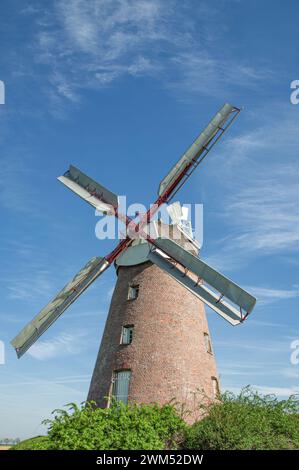 Mulino a vento di Gangelt-Breberen in Renania, Germania Foto Stock