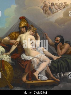 Marte e Venere sorpresi da Vulcan 1827 Alexandre C. Guillemot Foto Stock