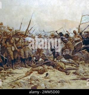 Battaglia di Abu Klea, William Barnes Wollen (ritratto ritagliato 1to1). Foto Stock