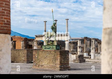 Antiche rovine di Pompei in Italia Foto Stock