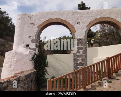 Vecchio mulino ad acqua (Vilaflor de Chasna, Tenerife, Isole Canarie, Spagna) Foto Stock