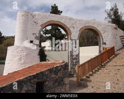 Vecchio mulino ad acqua (Vilaflor de Chasna, Tenerife, Isole Canarie, Spagna) Foto Stock