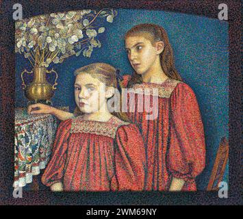 The Two Sisters or the Serruys Sisters 1894 Georges Lemmen (BE) Foto Stock