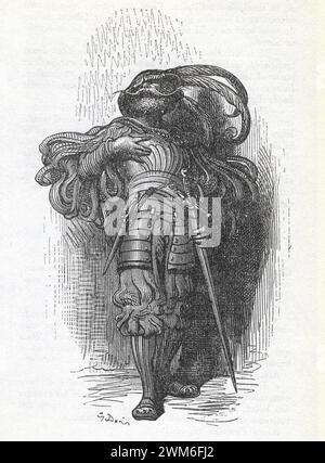 Gustave Doré. Illustrazione per Gargantua di Francois Rabelais, pubblicata in Œuvres de Rabelais Foto Stock