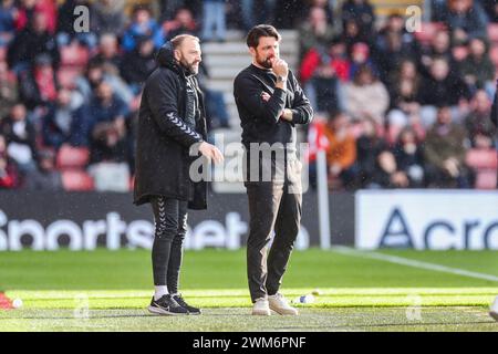 Southampton, Regno Unito. 24 febbraio 2024. Il manager del Southampton Russell Martin ha sbattuto durante il Southampton FC contro Millwall FC al St.Mary's Stadium, Southampton, Inghilterra, Regno Unito il 24 febbraio 2024 Credit: Every Second Media/Alamy Live News Foto Stock