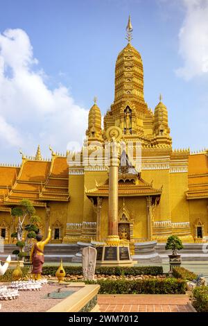 Buddha delle Buddha dell'Universo Substanceless a Muang Boran (città antica), Bangkok, Thailandia Foto Stock