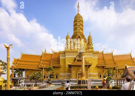 Buddha delle Buddha dell'Universo Substanceless a Muang Boran (città antica), Bangkok, Thailandia Foto Stock