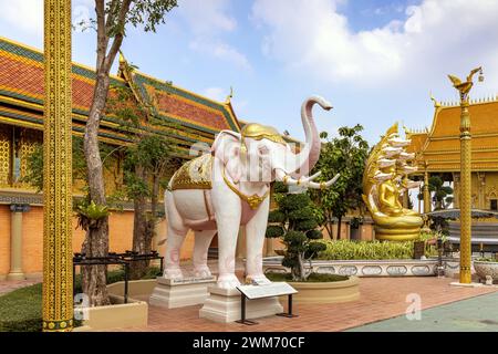 Buddha delle Buddha dell'Universo Substanceless a Muang Boran (città antica), Bangkok, Thailandia Foto Stock