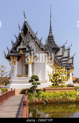 Sanphet Prasat Palace, antica città di Bangkok, Tailandia Foto Stock