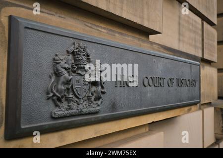 Edimburgo Scozia, Regno Unito 24 febbraio 2024. Posizione generale della Corte Suprema. credito sst/alamy notizie in diretta Foto Stock