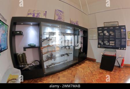 Bogotà, Colombia. 10-01- 2024. Visita il Museo militare e storico di Bogotà. Foto di: José Bula Urrutia Foto Stock