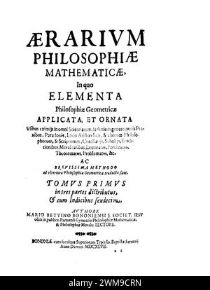 Bettini, Mario – Aerarium philosophiae mathematicae, 1647 Foto Stock
