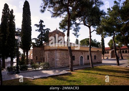 Chiesa del Monastero di Vlatades, conosciuta anche come Monastero Santo di Vlatodon, Salonicco, Macedonia, Grecia Foto Stock