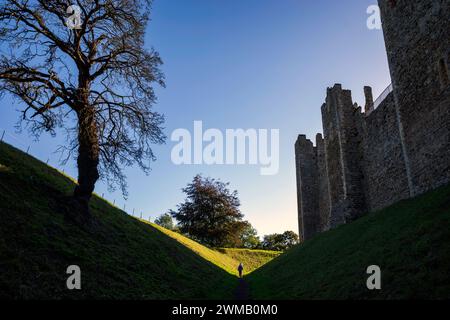 Castello di Framingham, Suffolk, Inghilterra Foto Stock