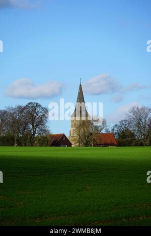 Chiesa di Ognissanti, Datchworth Foto Stock