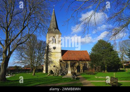 Chiesa di Ognissanti, Datchworth Foto Stock