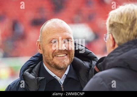 Enschede, Paesi Bassi. 25 febbraio 2024. ENSCHEDE, Stadio Grolsch veste, 25-02-2024, stagione 2023/2024, Eredivisie olandese calcio durante la partita Twente - Go Ahead Eagles crediti: Pro tiri/Alamy Live News Foto Stock