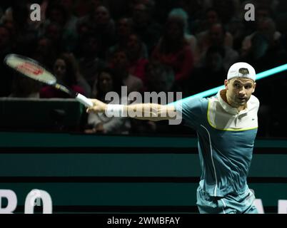 Grigor Dimitrov di Bulgaria 1/2 FINALE durante l'ABN AMRO Open 2024, ATP 500 torneo di tennis il 17 febbraio 2024 a Rotterdam, Paesi Bassi - foto Laurent Lairys / DPPI Foto Stock