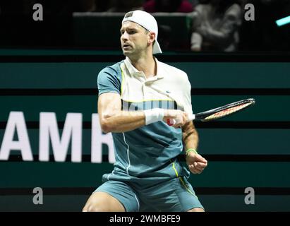 Grigor Dimitrov di Bulgaria 1/2 FINALE durante l'ABN AMRO Open 2024, ATP 500 torneo di tennis il 17 febbraio 2024 a Rotterdam, Paesi Bassi - foto Laurent Lairys / DPPI Foto Stock